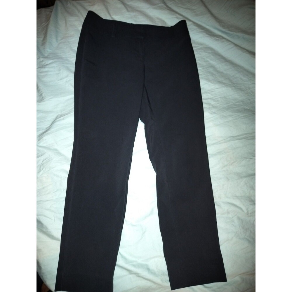White House Black Market Womens Size 2 Black Trouser Dress Pants Business Casual